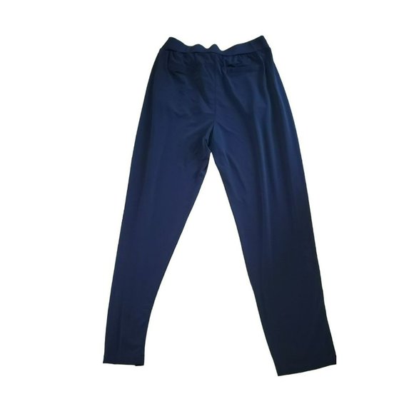 Ellen Tracy Black Drawstring Stretch Pull On Pleated Front Casual Dress Pants - Picture 4 of 4